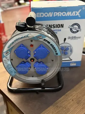 Heavy Duty Extension Cable Reel, Edon Promax (3core,2.5mm,50metres)