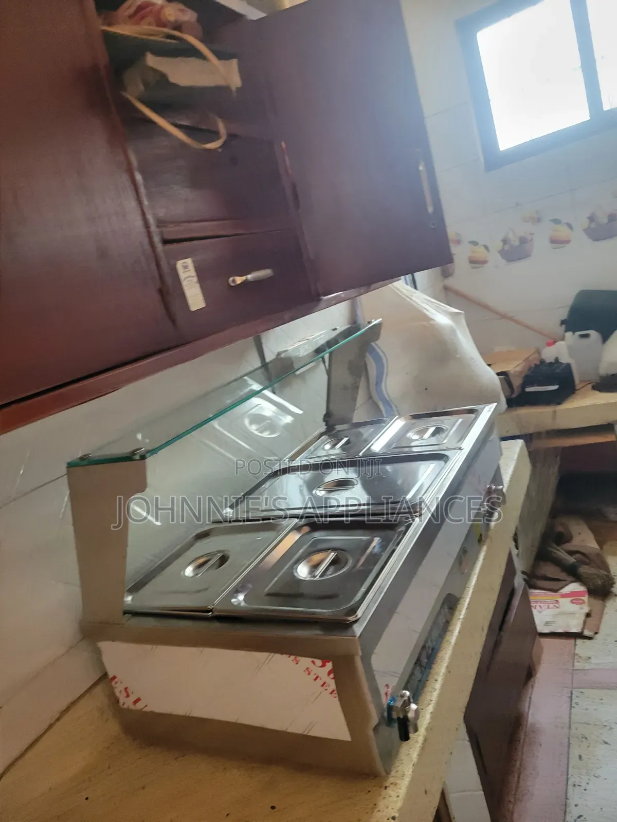 Stainless Steel 6-Pan Bain Marie Food Warmer