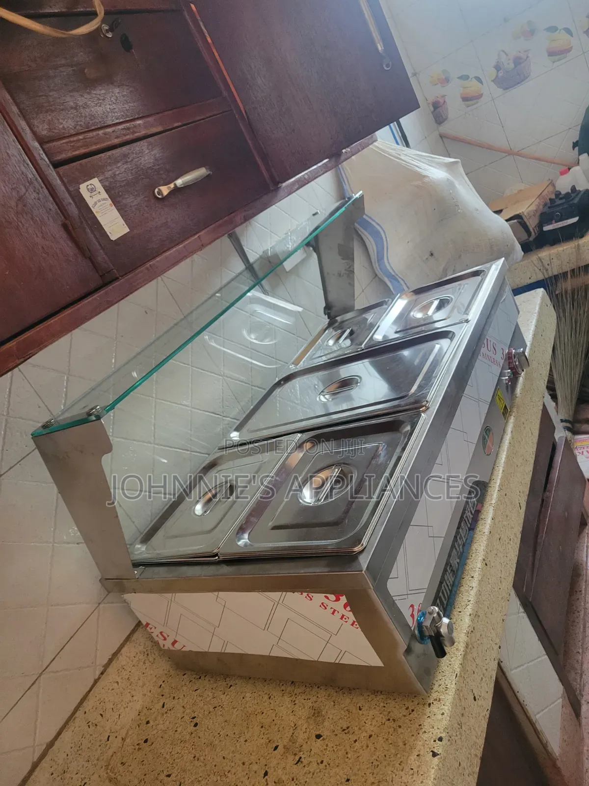 Stainless Steel 6-Pan Bain Marie Food Warmer