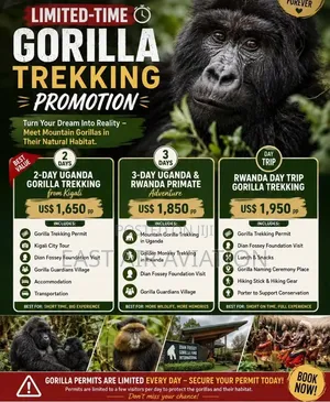 Wildlife Safaris, Adventure Tours, Gorilla Trekking and Hiking.