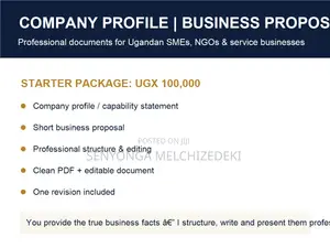 Company Profile & Business Proposal Writing | Uganda