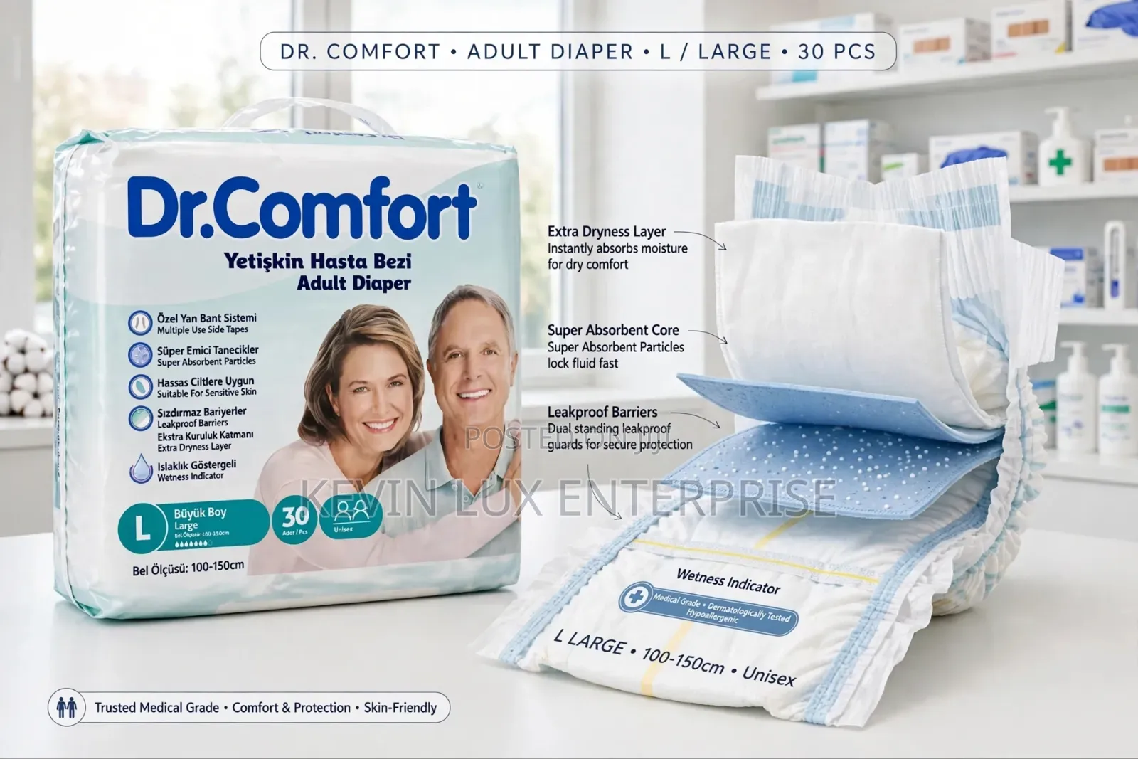 Adult Diaper 30pcs Large