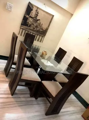 Dining Sets/Glass Top 6 Seaters Wooden Dining Tables 2,000,000/-