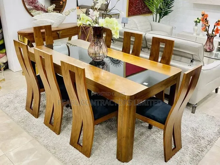 Dining Sets/Light Polished 8 Seaters Wooden Dinings 2,500,000/-