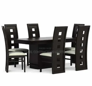 Dining Sets/Black Polish 6 Seaters Wooden Dinings 1,800,000/-