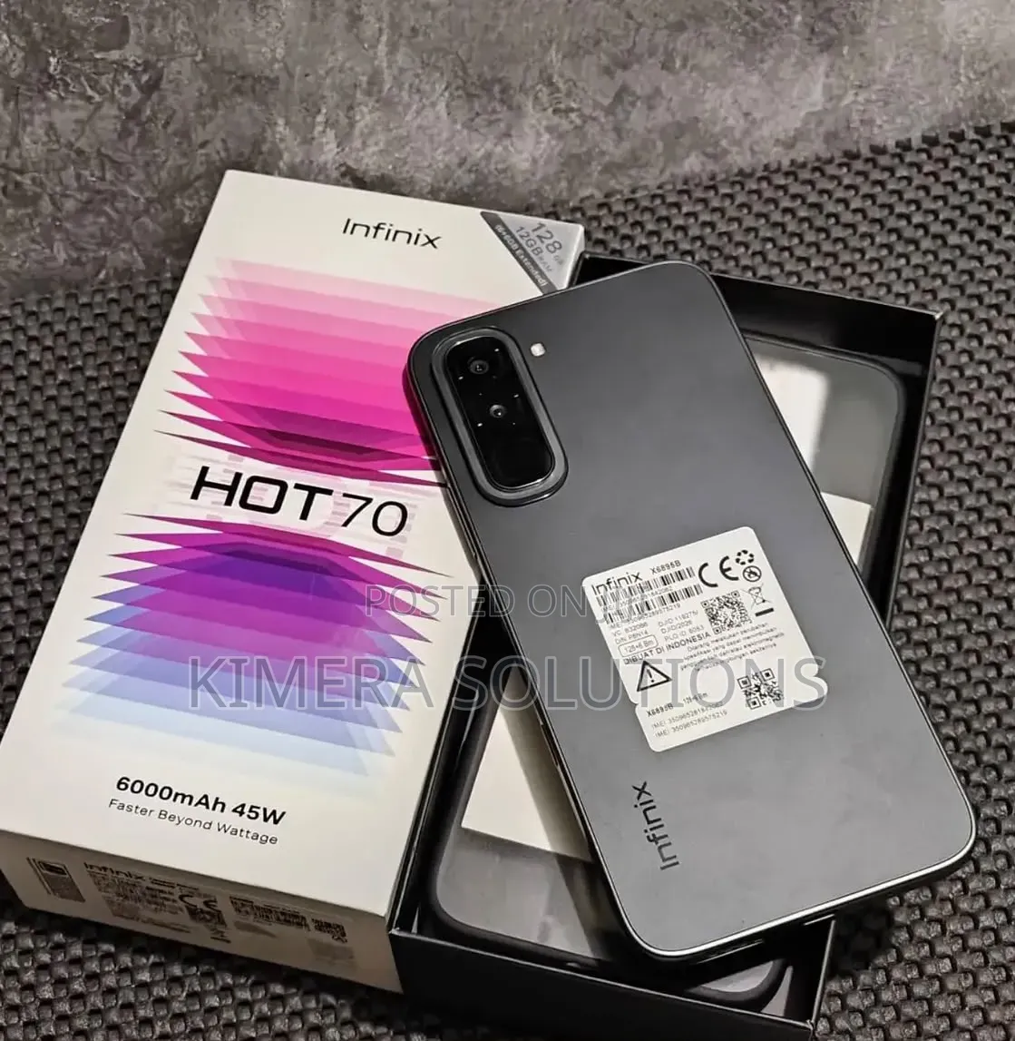 New Infinix Hot 70 256 GB Black