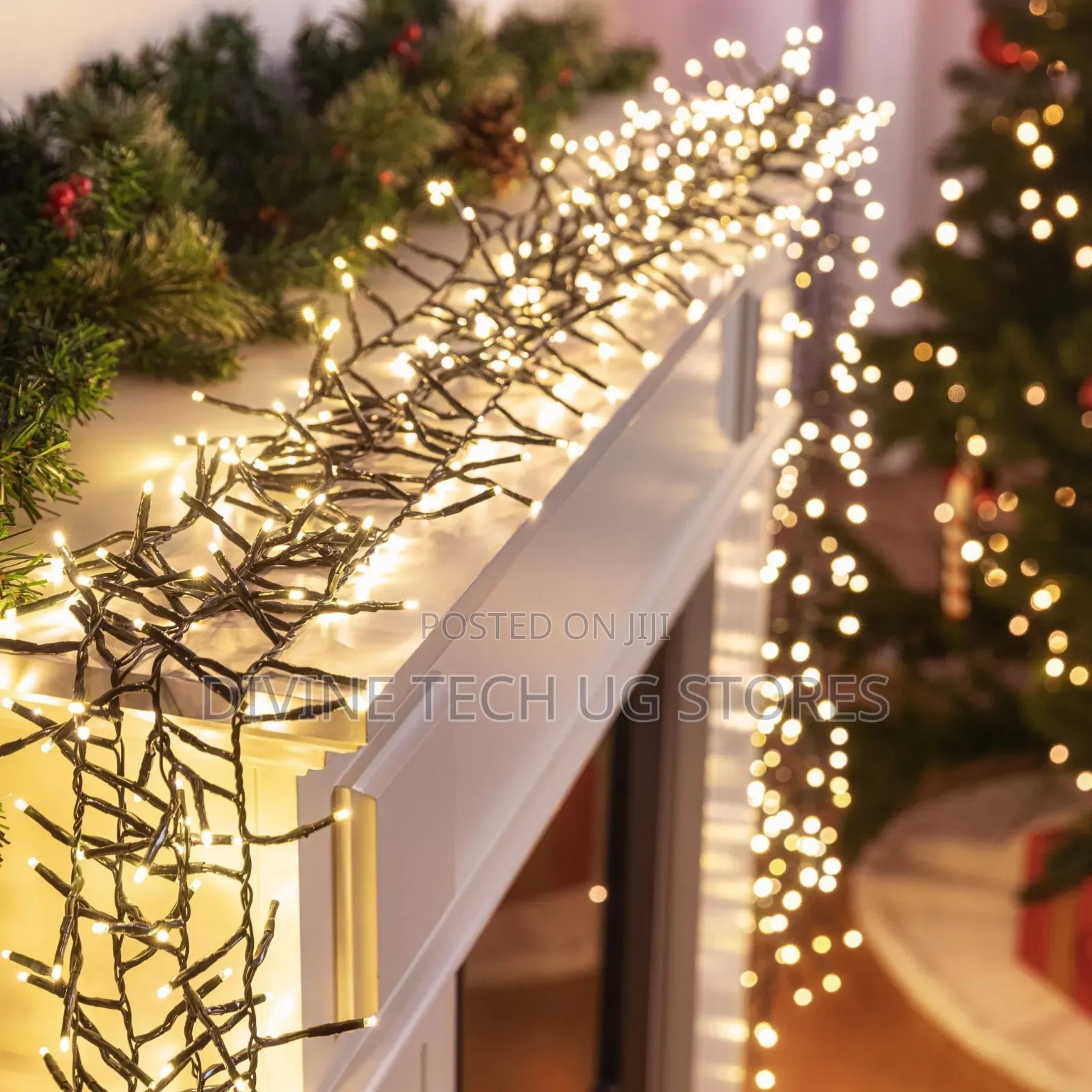 Christmas Lights, Led Cluster Christmas Lights( Warm White)