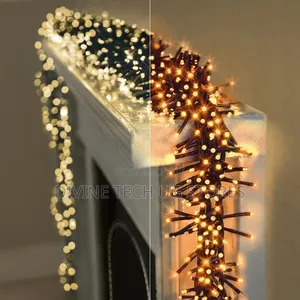 Christmas Lights, Led Cluster Christmas Lights( Warm White)