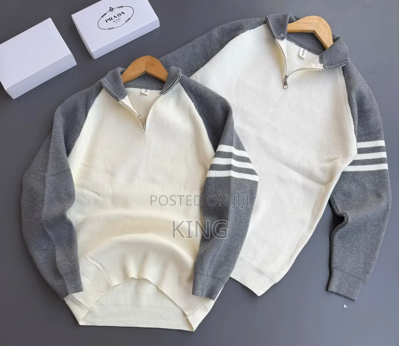 Half-Zip Mock Neck Sweater