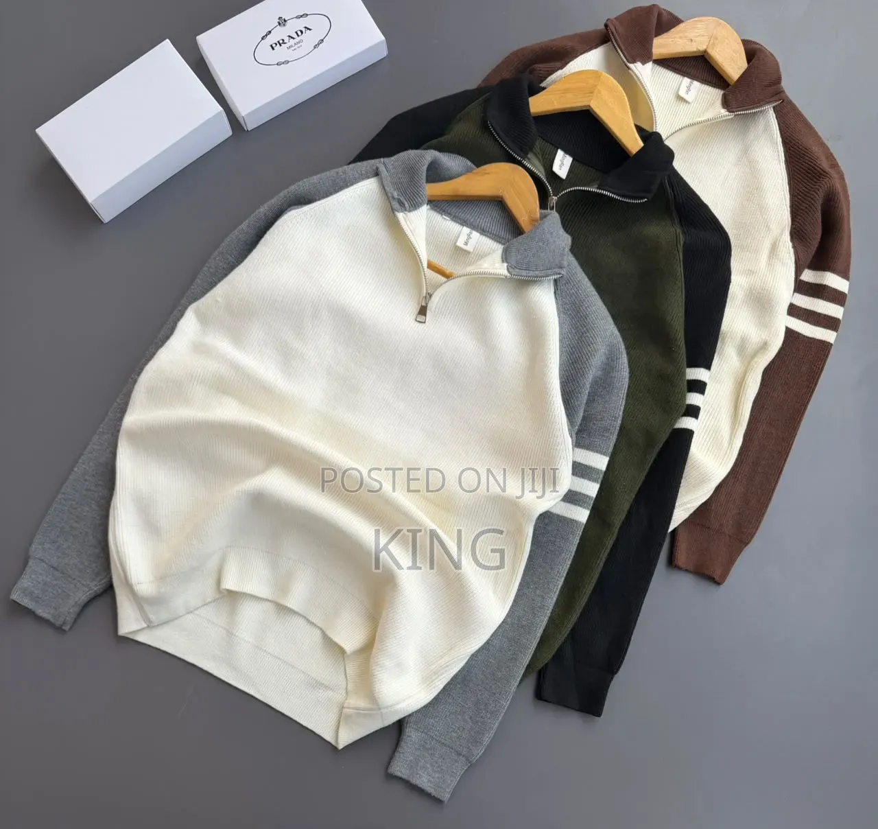 Half-Zip Mock Neck Sweater