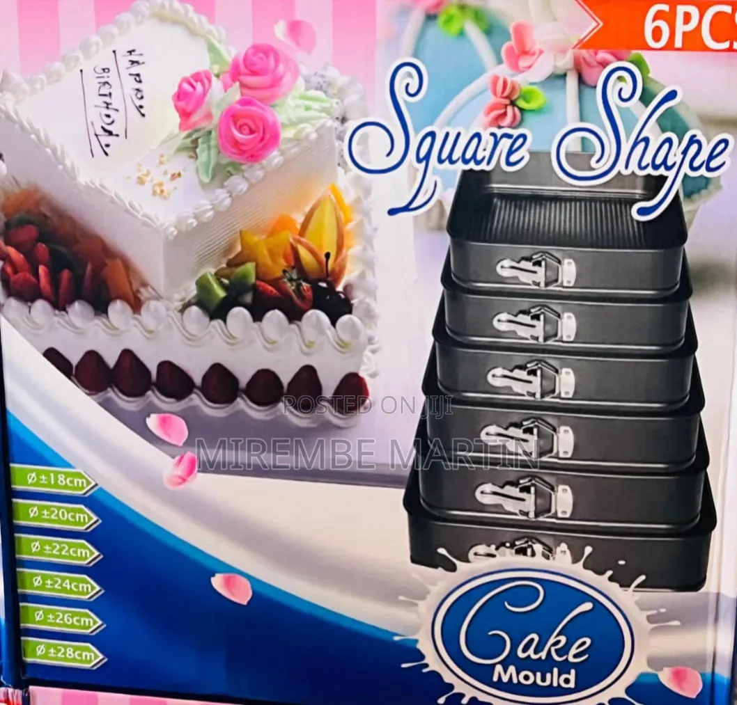 6-Piece Square Springform Cake Pan