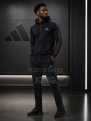 Classic Adidas Essentials 3- Stripes Tracksuit