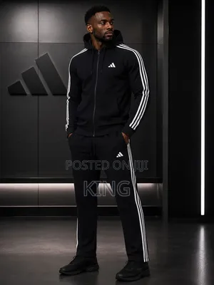 Classic Adidas Essentials 3- Stripes Tracksuit