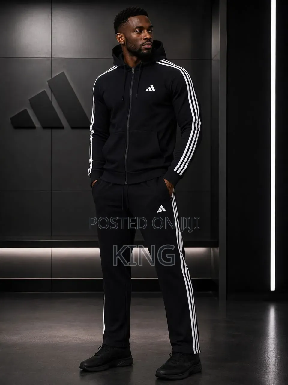 Classic Adidas Essentials 3- Stripes Tracksuit