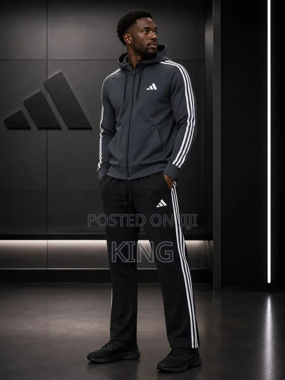 Classic Adidas Essentials 3- Stripes Tracksuit