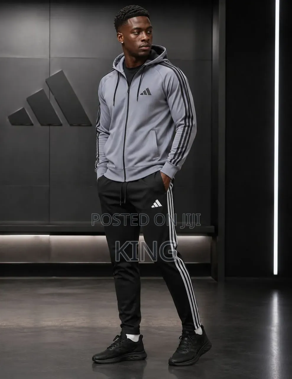 Classic Adidas Essentials 3- Stripes Tracksuit