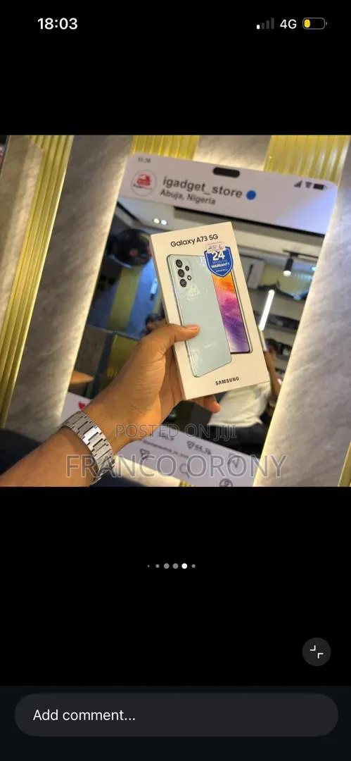 New Samsung Galaxy A73 5G 256 GB Green