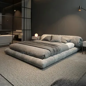 Beds/Poshy Low Dressed Bed.