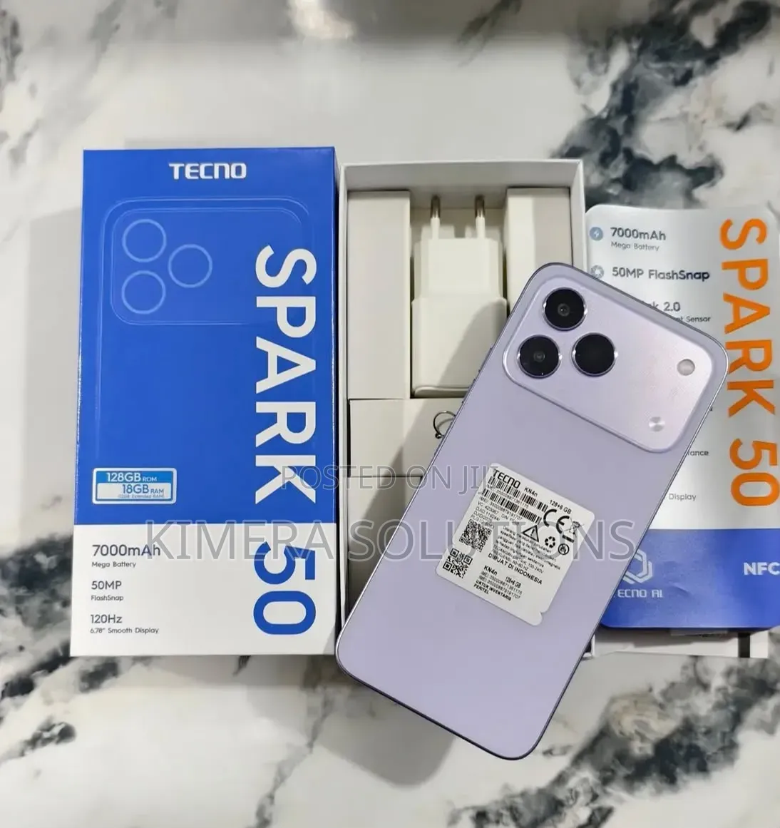 New Tecno Spark 50 128 GB Purple