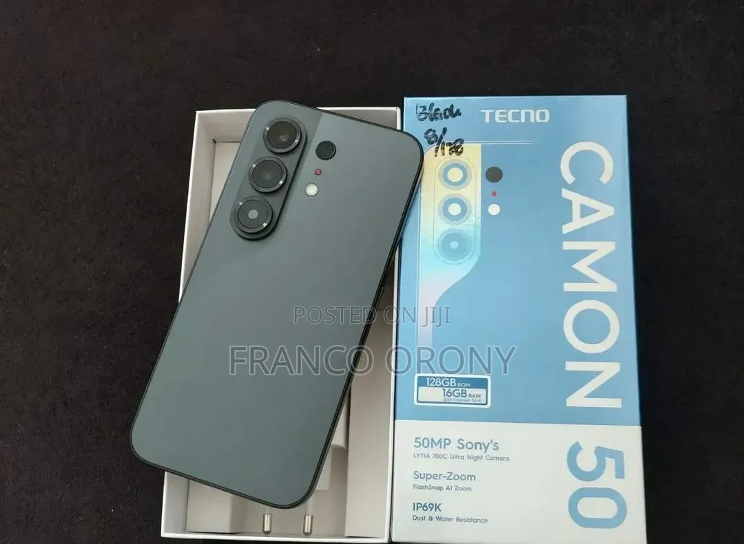 New Tecno Camon 50 256 GB Black
