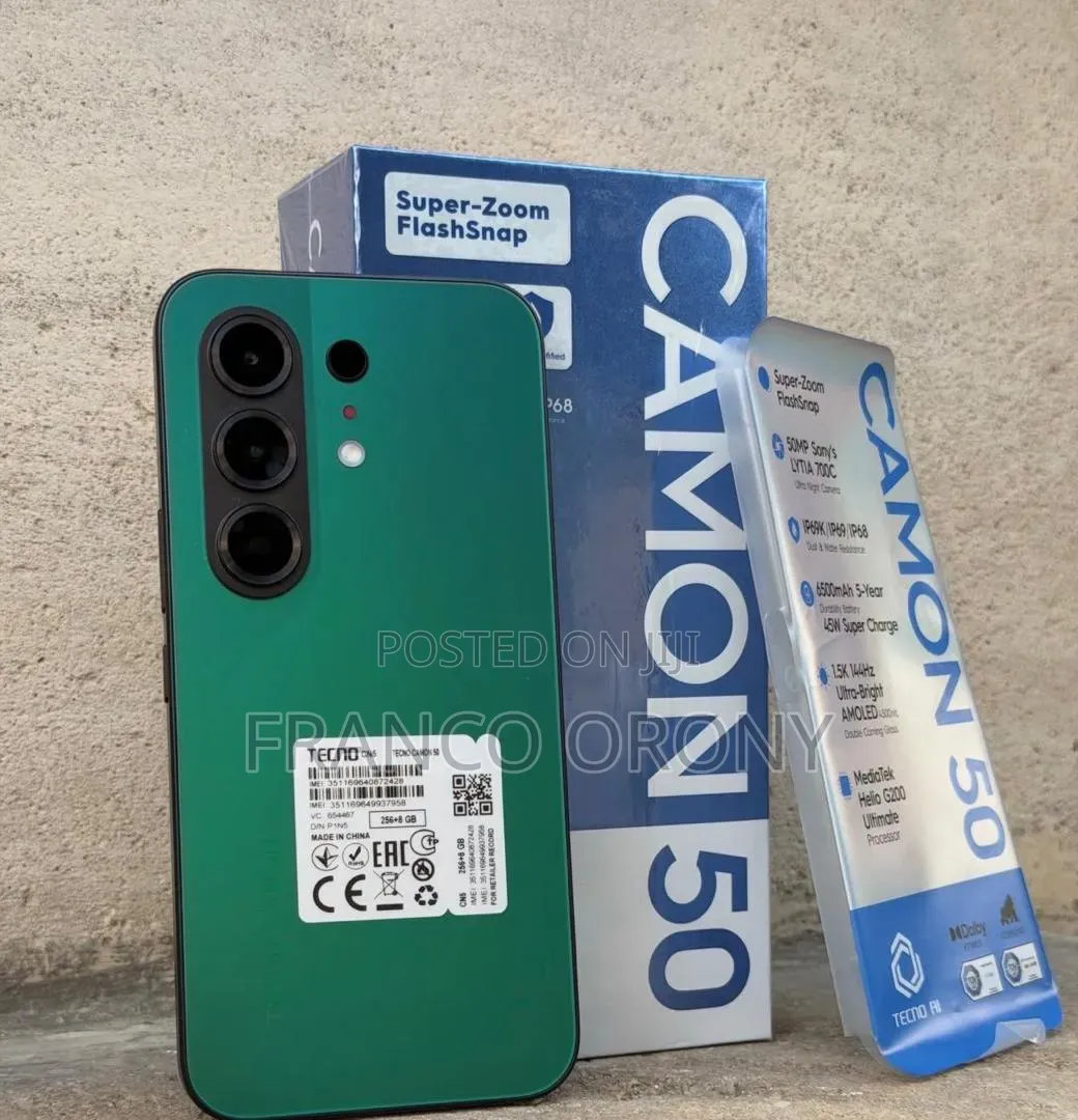 New Tecno Camon 50 256 GB Green