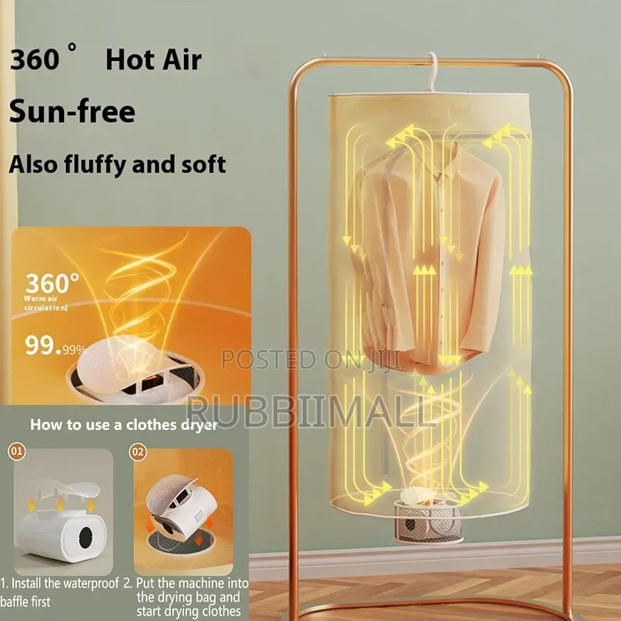 Portable Clothes and Shoe Dryer