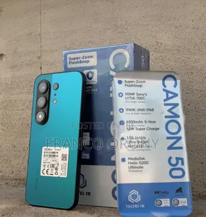 New Tecno Camon 50 256 GB Green