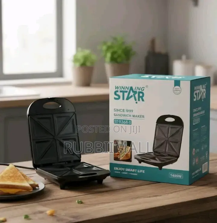 Winning Star 1200W Sandwich Maker 4 Slice