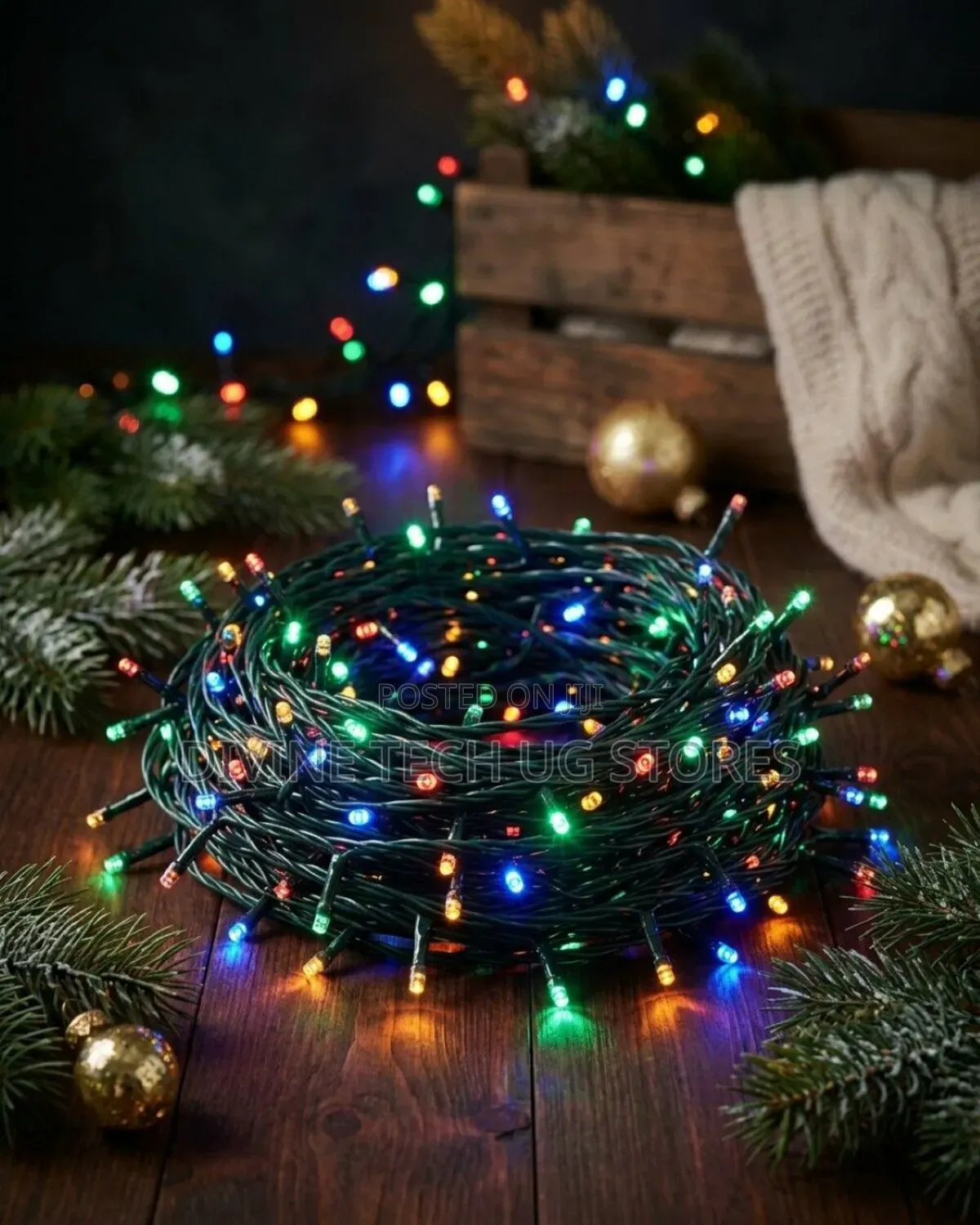 50m Premier Multicolor Indoor and Outdoor Christmas Lights