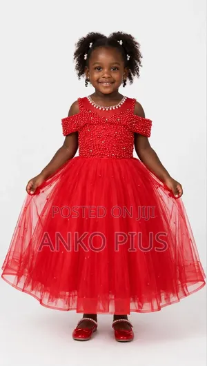 Girls Red Dress