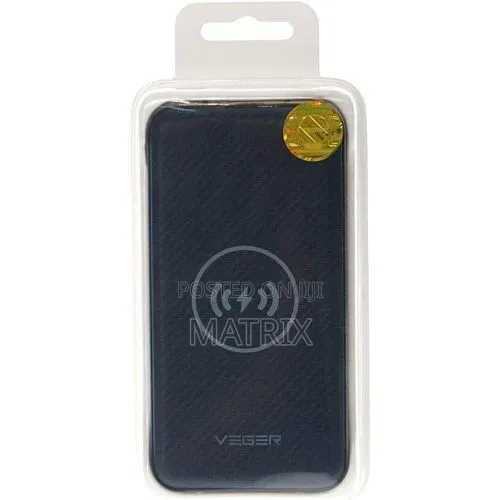 Veger Wireless Charger Power Bank VP-1027W -20000mAh Black