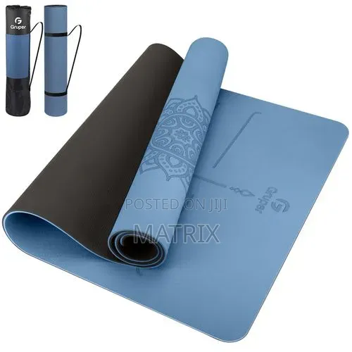 Yoga Mat Non Slip TPE Thick Yoga Mat With Alignment Mark