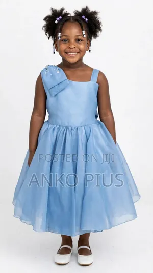 Girls Party Blue Dress