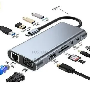 USB C Hub Multiport Adapter 11 in 1 With 4K HDMI, 85W PD
