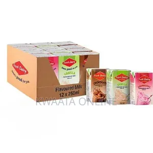 12 PC Fresh Dairy Flavoured UHT Milk – 250ml Each