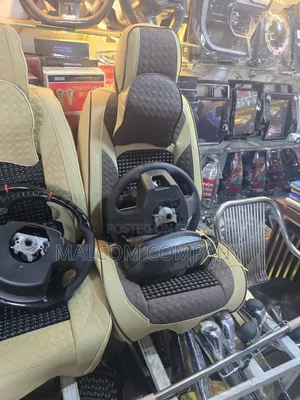 Premium Black Car Seat Covers With Beaded Cushion – Car Seat Covers Ug