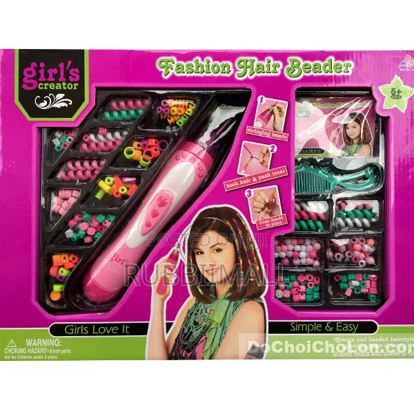 Girls Creator Fashion Hair Beader Toy Set,
