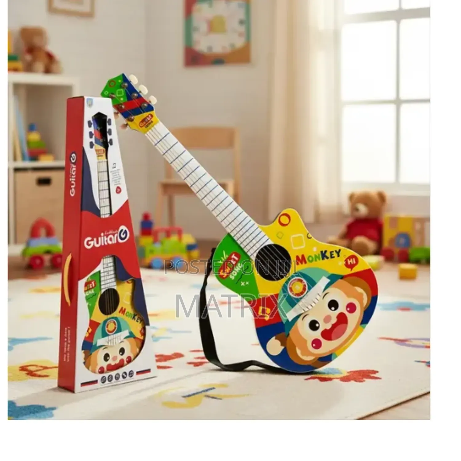 Animal Print Kids Beautiful Learners Guitar