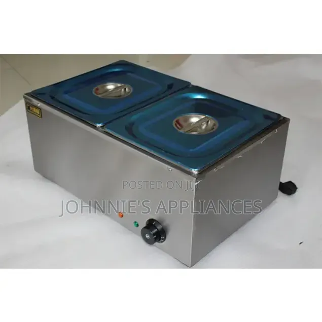 Stainless Steel Double Bain Marie Food Warmer