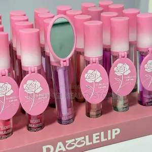 Hydrating Fruit Lip Gloss Oil With Cute Mirror
