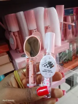 Hydrating Fruit Lip Gloss Oil With Cute Mirror