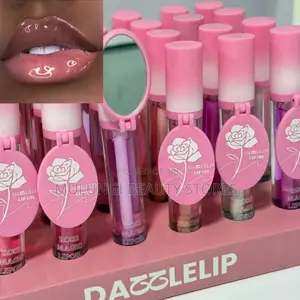 Hydrating Fruit Lip Gloss Oil With Cute Mirror