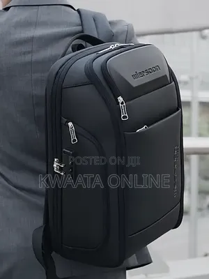Wiersoon Business Backpack Waterproof Password Anti-Theft Laptop Bag