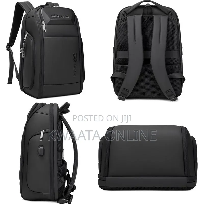 Wiersoon Business Backpack Waterproof Password Anti-Theft Laptop Bag