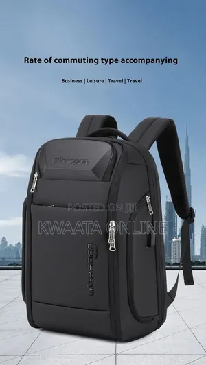 Wiersoon Business Backpack Waterproof Password Anti-Theft Laptop Bag