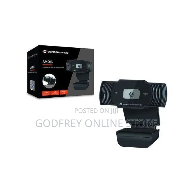 Webcam 1080P Full HD Computer Camera With Microphone, Conference