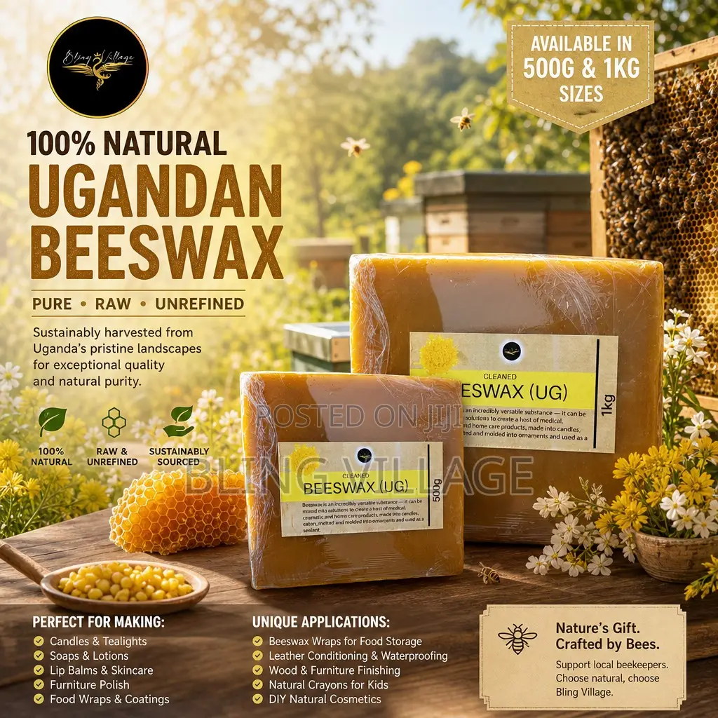 Beeswax Ugandan Cleaned - 500g