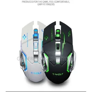 T-Wolf Q13 Rechargeable Wireless Mouse Silent Ergonomic Wireless