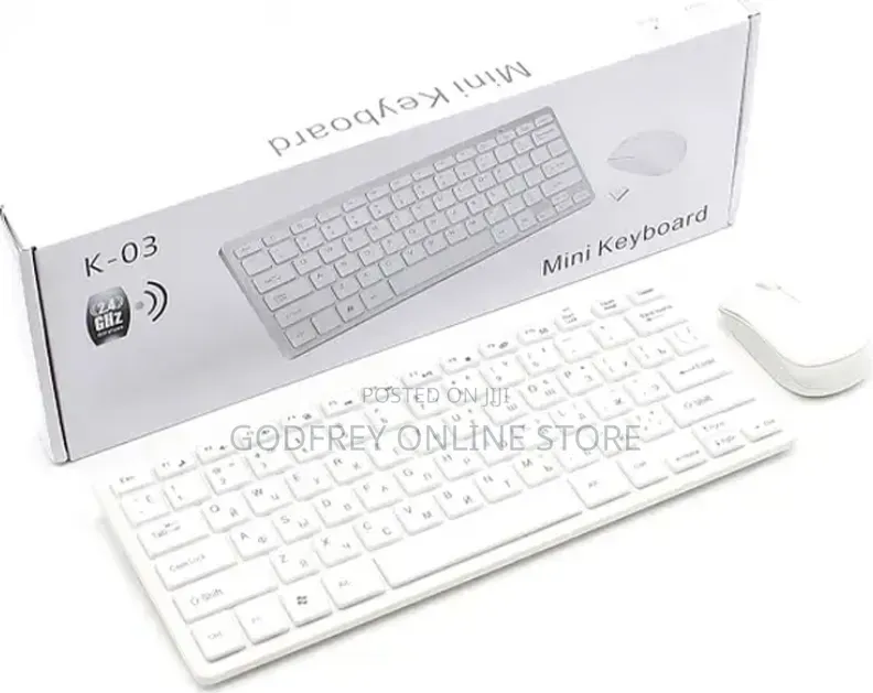 Mini Wireless Keyboard and Mouse Combo
