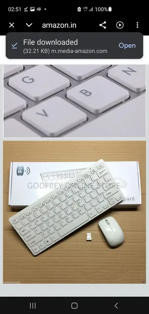 Mini Wireless Keyboard and Mouse Combo